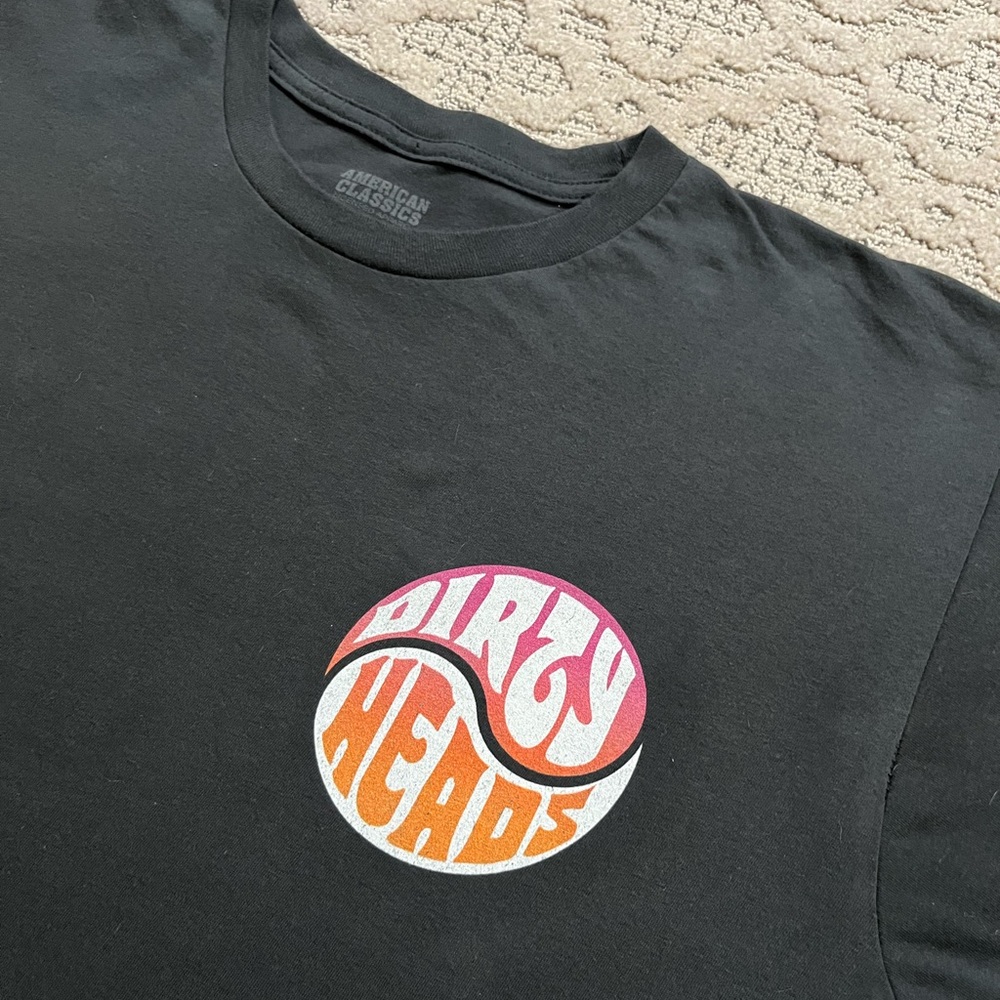 🎸 '23 Dirty Heads Band Yin & Yang Skull Tropical Huntington Beach CA Grey Tee - Picture 10 of 12